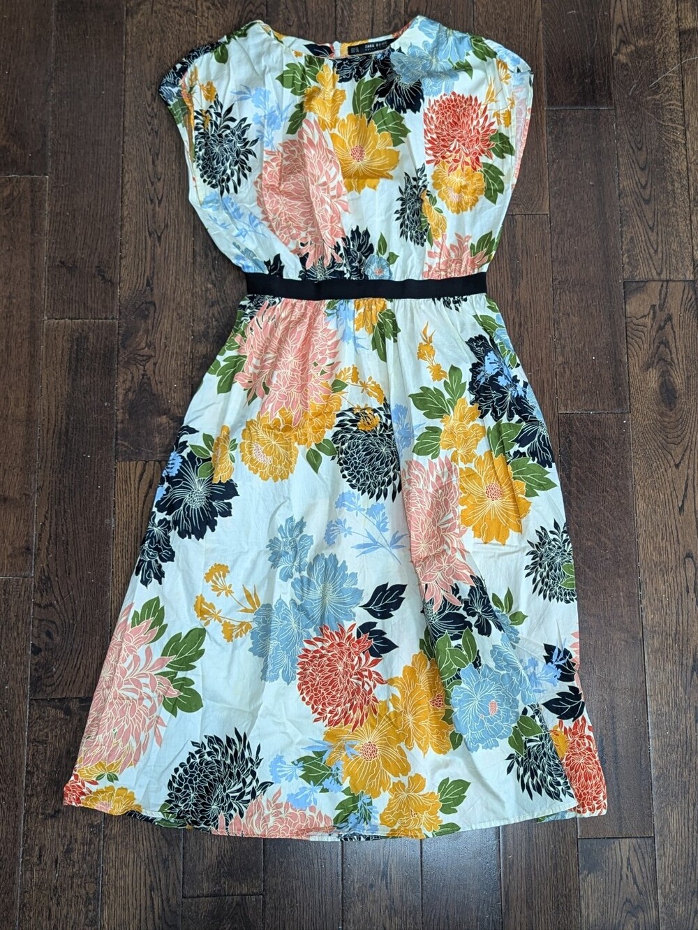 Zara Floral Midi Dress XS
